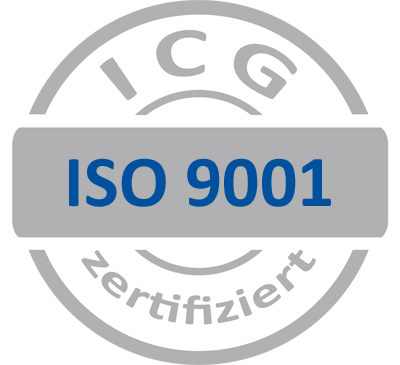 ICG ISO 9001 Zertifizierungsstempel